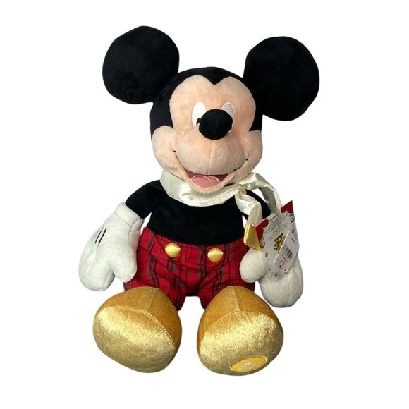 Christmas Disney Store Mickey Mouse Plush Toy 16" NWT Gift Tag Original Package - Picture 10 of 11